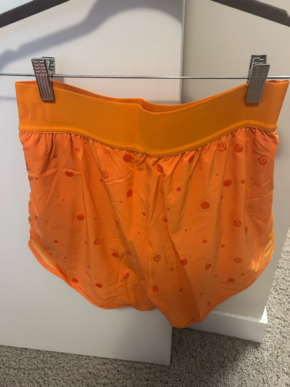 Lululemon Orange Hotty Hot Short